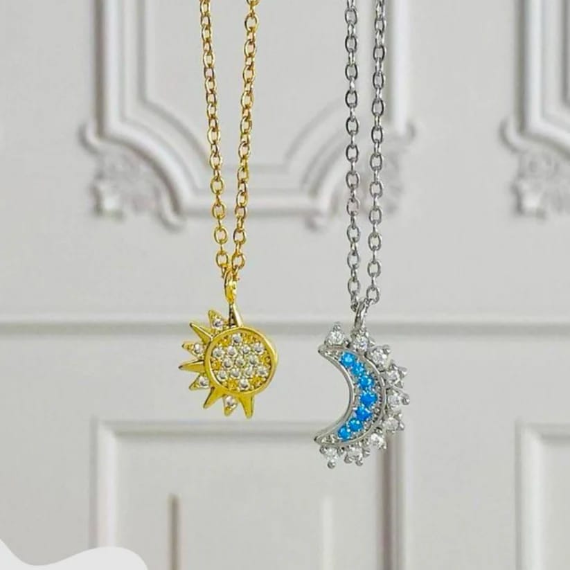 Collar Eclipse Eterno™ Sol & Luna | "El símbolo que representa el nacimiento de un amor eterno".