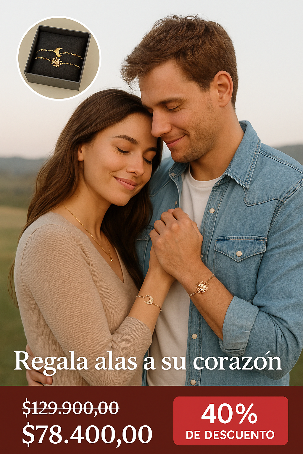 Sunlight™ Pulsera Duo Sol & Luna | ¡Vive la conexión más allá del tiempo!